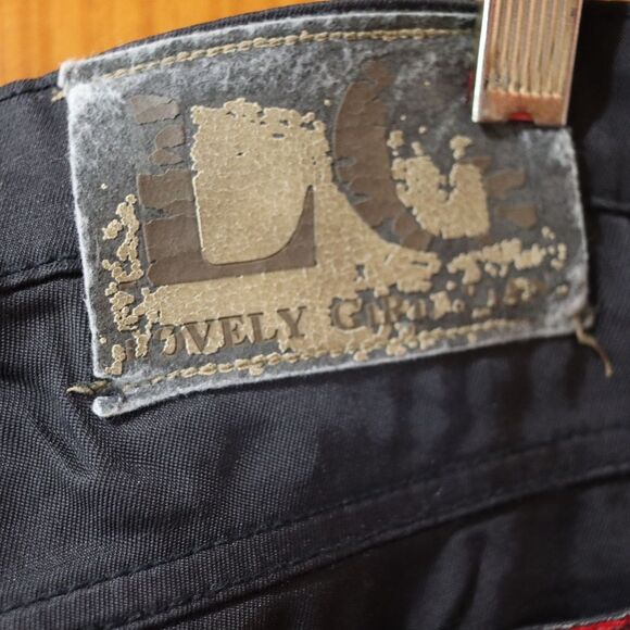 Lovely Girl Black Flare Jeans XXL Streetwear Flares 32” Inseam High Rise - Picture 10 of 10